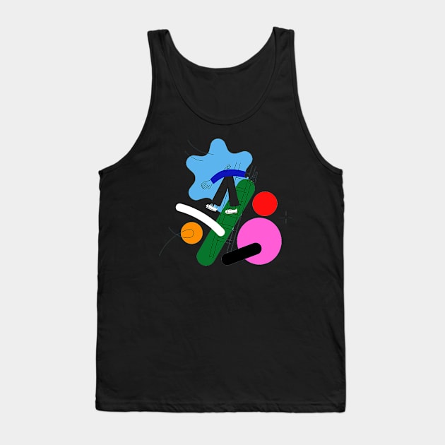 Colorful Ilustration Art Tank Top by dokimon